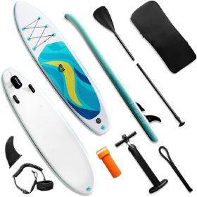 Stand Up Paddle Board 126"×32"×6" Extra Wide Thick Sup Board with Premium Sup Accessories & Backpack, Non-Slip Deck, Leash, Adjustable Paddle, Hand Pu (Color: As Picture)