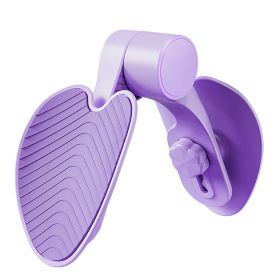 Thigh Exerciser Hip Trainer Inner Pelvic Floor Muscle Exercise Equipment with 3 Adjustable Resistance For Woman Postpartum Mother (Color: Purple)