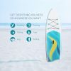 Stand Up Paddle Board 126"×32"×6" Extra Wide Thick Sup Board with Premium Sup Accessories & Backpack, Non-Slip Deck, Leash, Adjustable Paddle, Hand Pu